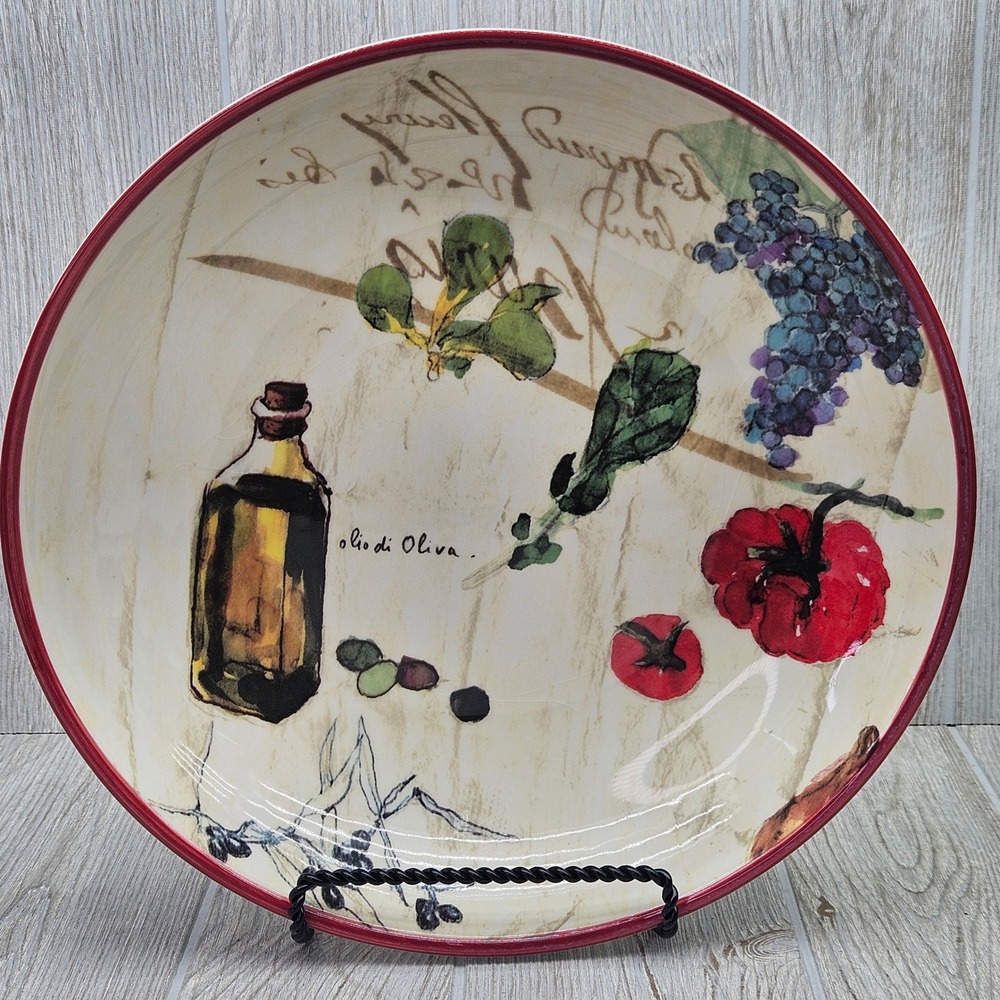 Williams-Sonoma Les Legumes Pasta Salad Serving Bowl 13.25" Made in Portugal